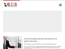 Tablet Screenshot of bcs-techno.com